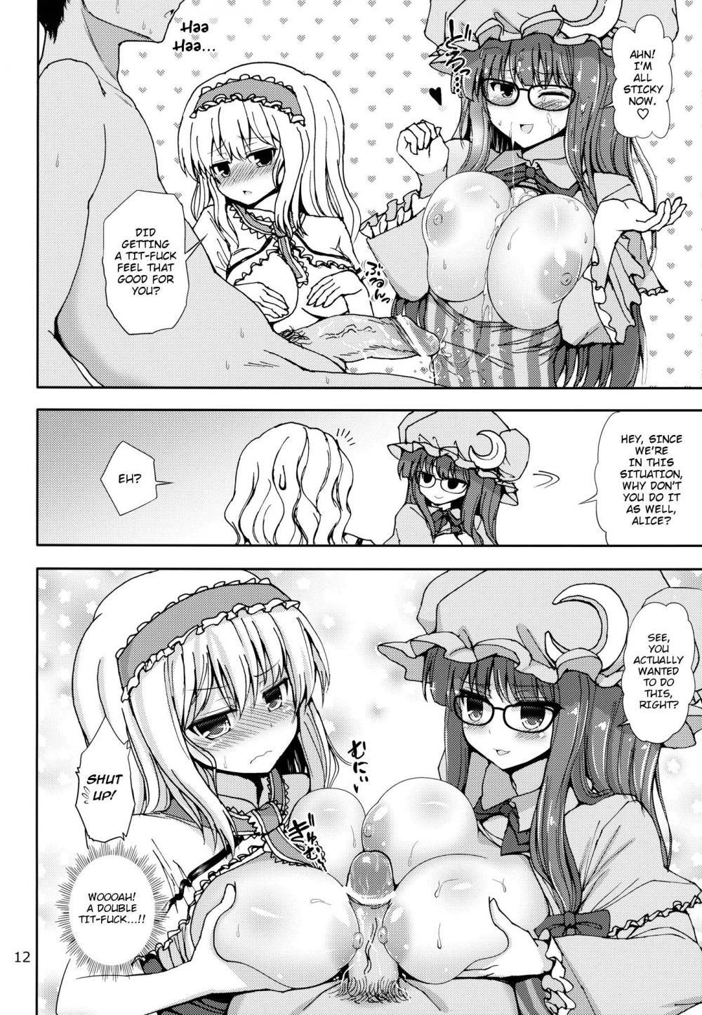 Hentai Manga Comic-Alice and Patchouli's Night Play Time!!-Read-11